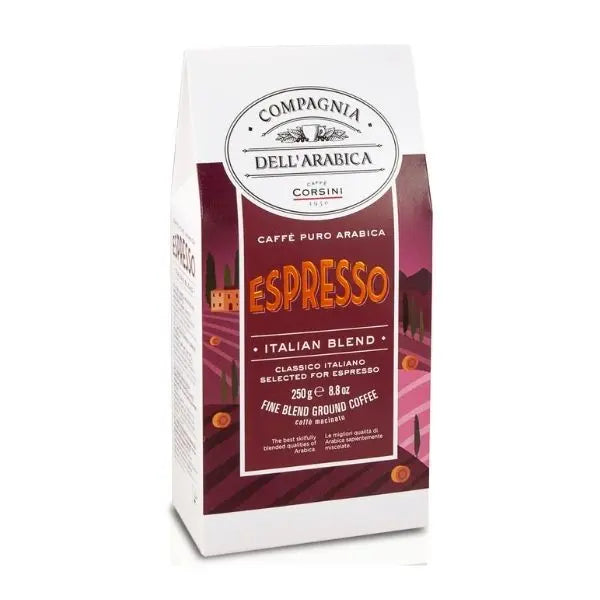 Cafe espresso Arabica molido 250 gr - Compagnia dell'Arabica - Café - GOURMANDISE SL - 8.72