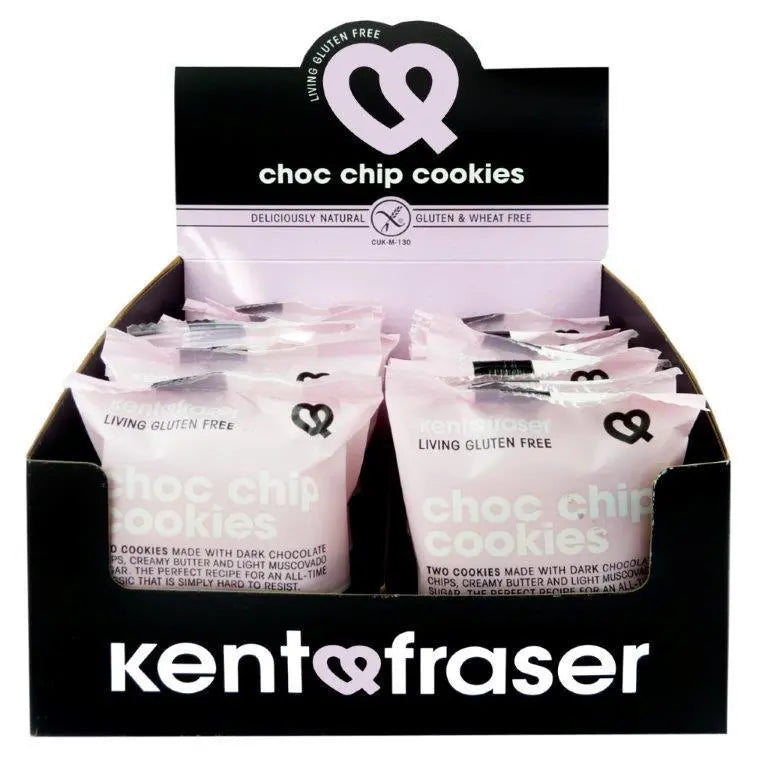 Choc chip crunchy display  36 cookies x 35 g. - Sin gluten - Kent and Fraser - Galletas - GOURMANDISE SL - 1.51