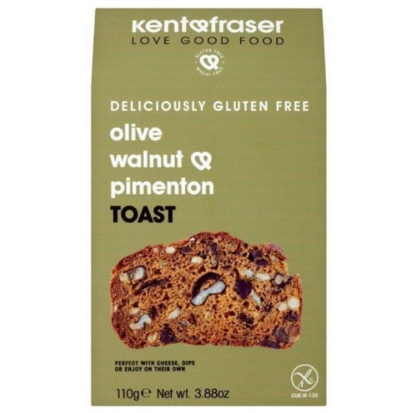 Olive, walnut and pimenton toast 110 g. - Kent and Fraser - Pan tostado - GOURMANDISE SL - 6.73