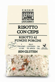 Risotto Funghi Porcini 300 g. - Casale Paradiso - Risotto - GOURMANDISE SL - 5.13